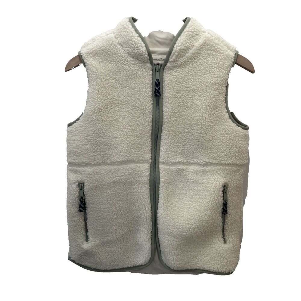 Hanna Andersson Kids Cozy Faux Shearling Vest Outdoor Zip Up Oeko Tex 12